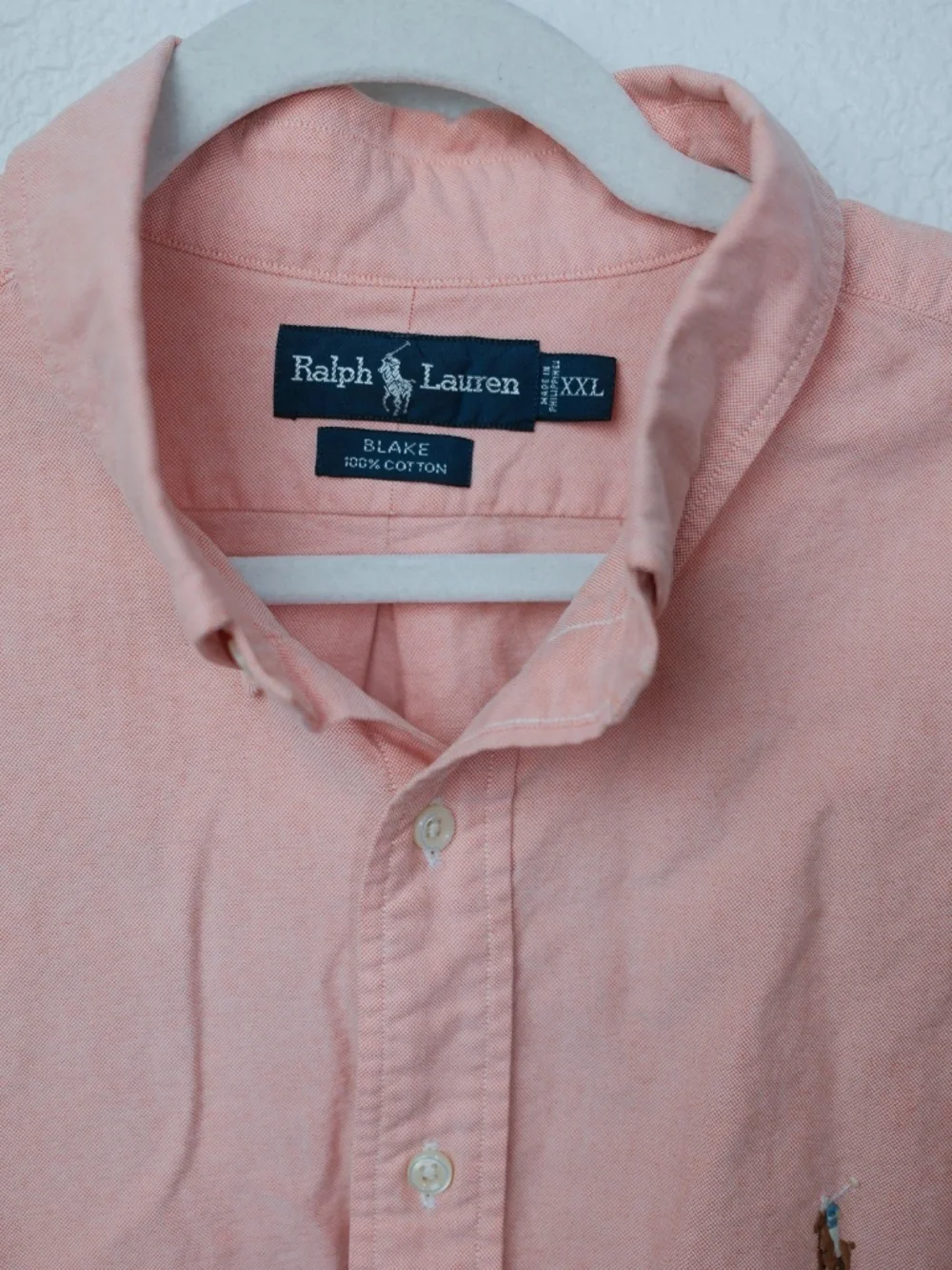Ralph Lauren Shirt Mens XXL 100% Cotton Button Down Long Sleeve Casual - Picture 2 of 5